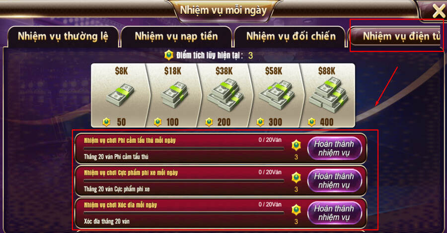 Cách tham gia lĩnh thưởng mỗi ngày